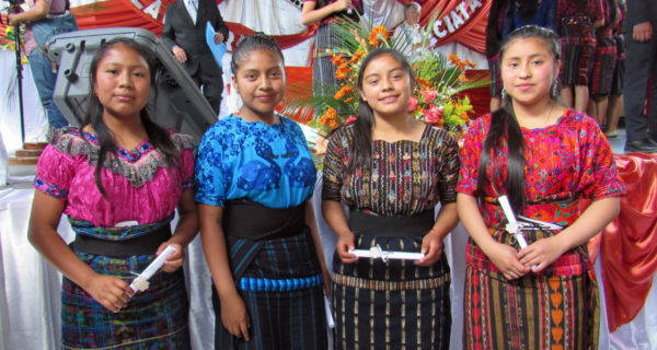 Sponsored girls in Guatemala graduate