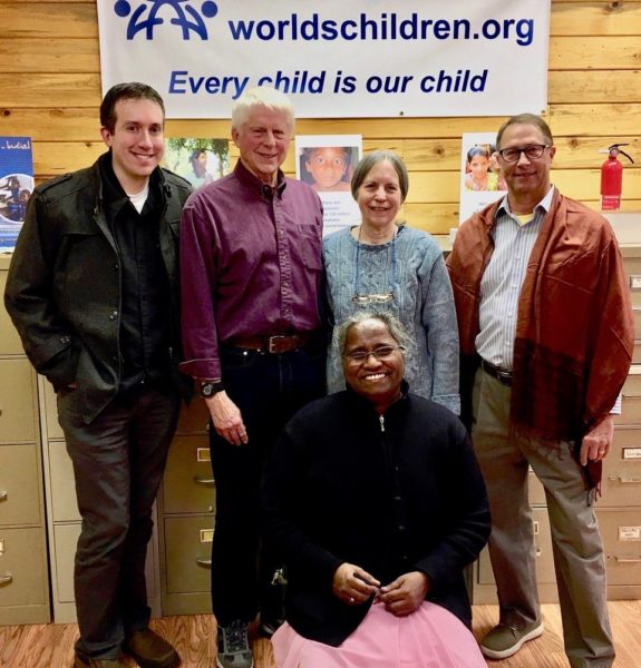 Sister Amutha visited the WC office in Sisters, Oregon to ask for our help.