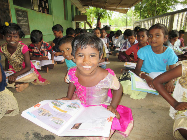 Girls at Nambikai Illam start off on the right foot with their studies