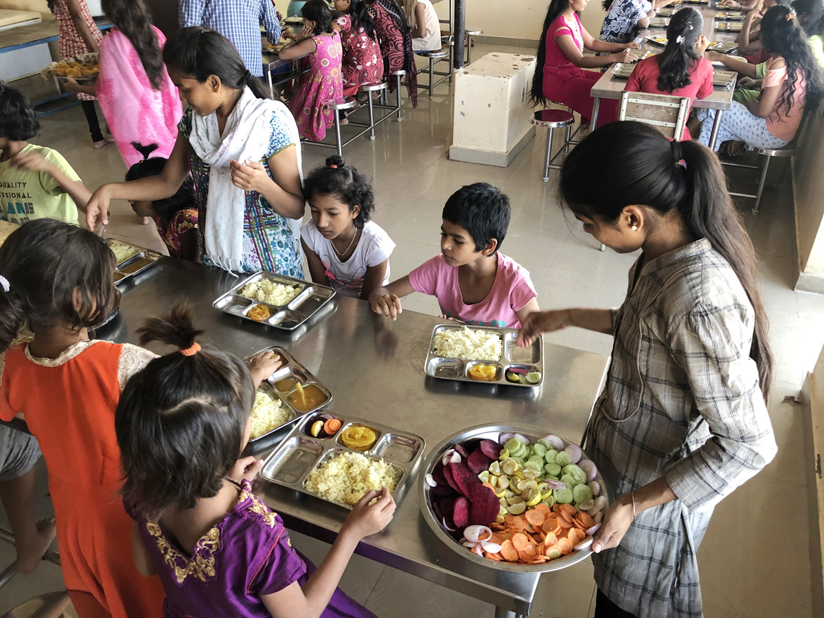 Serving the younger children