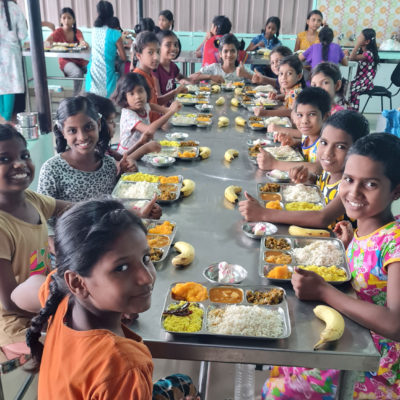 AFTER-Children eating at tables