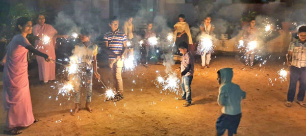 Sparklers on Diwali
