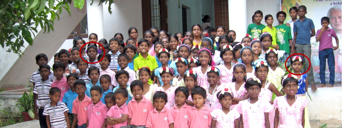 Children at Nambikkai Illam Orphanage with Deva and Yasotha