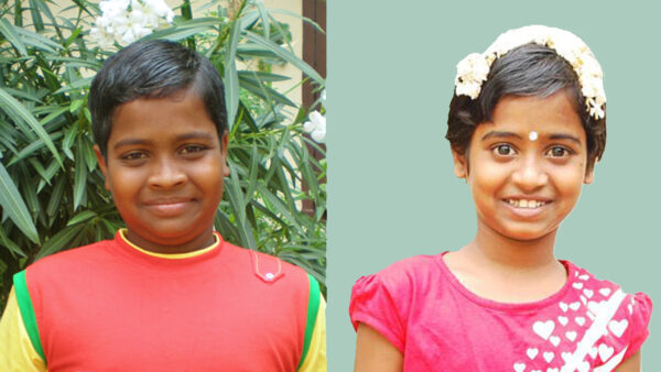 Deva and Yasotha - Sponsored children