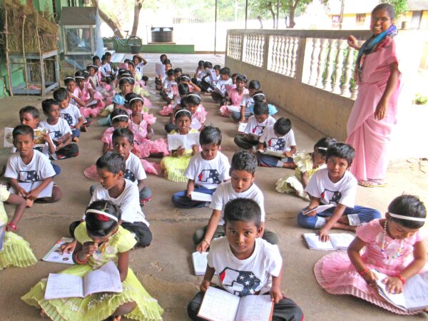 Study time for all the children at Nambikkai Illam