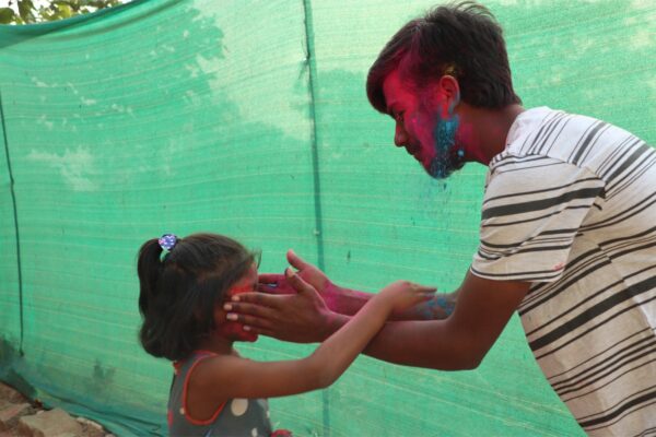 Orphan boy and girl from India