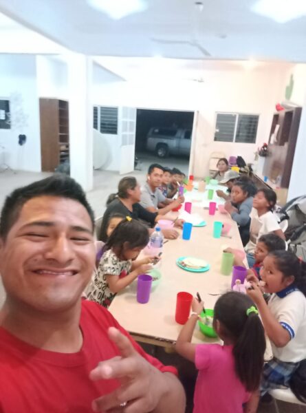 Feeding center staff in Cabo San Lucas Mexico helping children with food security